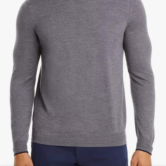 Dylan Gray Crewneck Wool Blend Men's Sweater Grey Size M - Picture 4 of 4